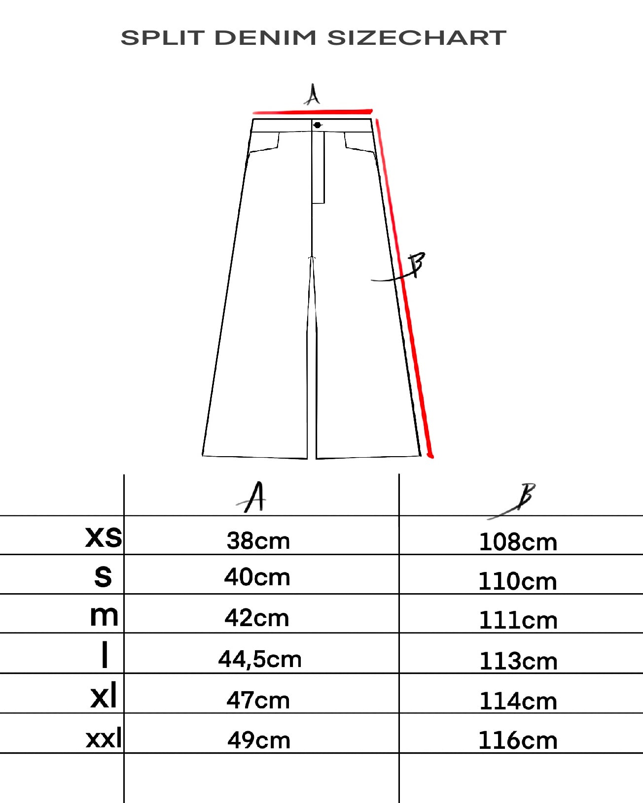 SPLIT DENIM (SELVEDGE)