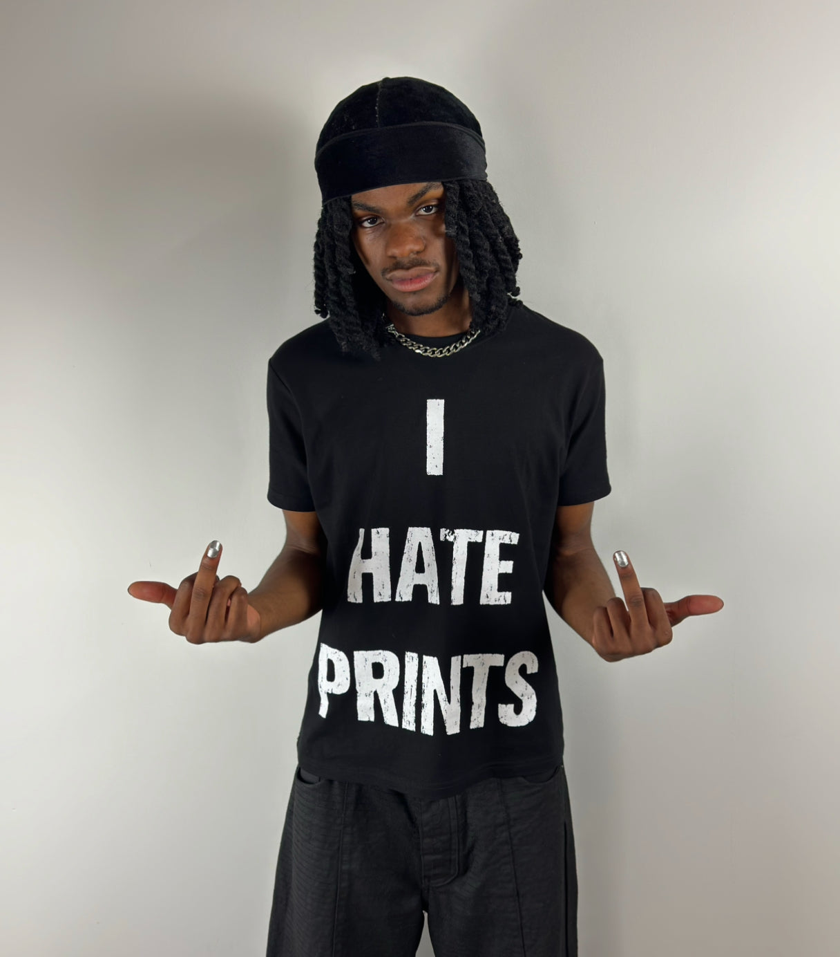 "I HATE PRINTS" T